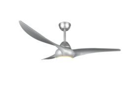 Trio lighting plafond ventilator Alusund led, titaan met afstandsbediening
