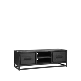 Label 51 Tv-Meubel Chili, zwart  mangohout 120 cm