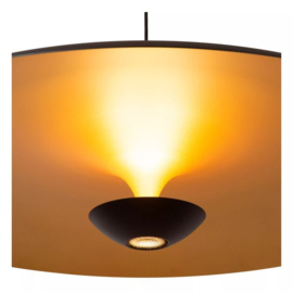 Lucide  hanglamp Kenneth led, zwart mat goud 80 cm