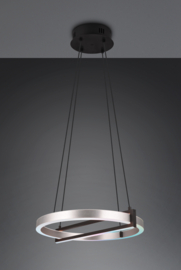 Trio lighting hanglamp Thompson, geborsteld aluminium