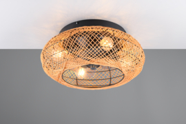 Trio lighting plafond ventilator Lillesand, bruin incl. afstandsbediening 50 cm