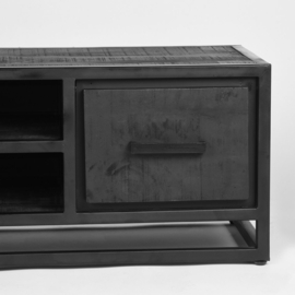 Label 51 Tv-Meubel Chili, zwart  mangohout 120 cm
