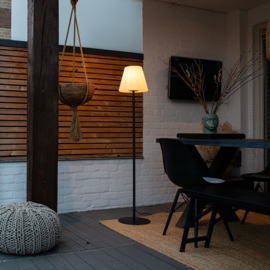 Qazqa buiten vloerlamp Virginia, zwart