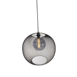 Qazqa  hanglamp Mesh Ball, zwart 50 cm