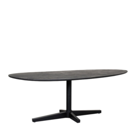 Label 51 Eettafel Rosie, zwart mangohout 260 cm