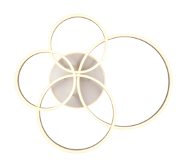Trio lighting plafondlamp Drake led,  mat nikkel