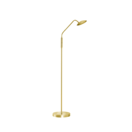 Fischer & Honsel vloerlamp Tallri led, mat messing
