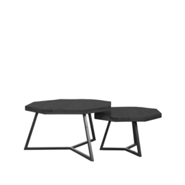 Label 51 Salontafel Figure, set zwart mangohout