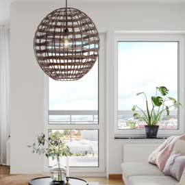 By Rydéns hanglamp Broom, donker bruin incl. licht bron