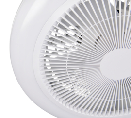 Trio lighting plafond ventilator Rotsund  led, wit incl. remote