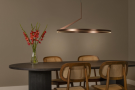 Lucide APPLAUSE - Hanglamp - Ø 80 cm koffie, incl. handsensor