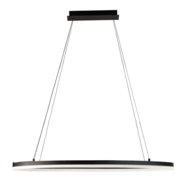 Fischer&honsel hanglamp Sirko led, zwart incl poshdimmer 50 cm