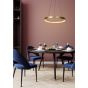 Lucide hanglamp Vidal led, mat goud-messing