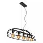 Lucide hanglamp Dikra,  zwart ovaal