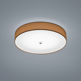 Plafondlamp Bora led,  mokka stoffen kap 45 cm