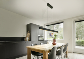 Helestra  hanglamp Nin led, mat zwart-goud