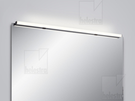 Helestra wandlamp Lado-S led,  mat zwart met acryl glas 120 cm IP44