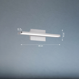 Fischer & Honsel wandlamp Pare TW led, mat nikkel 40 cm