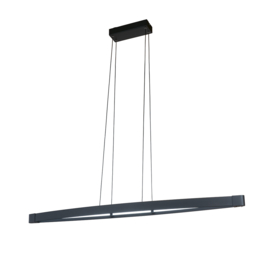 Fischer&honsel hanglamp Fenga led, zwart incl. pushdimmer