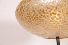 WF Light vloerlamp Apollo, amber kap 40 cm