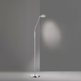 Fischer & Honsel vloerlamp Dent led, mat nikkel