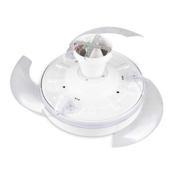 Trio lighting plafond ventilator Vansbro led, wit incl. remote