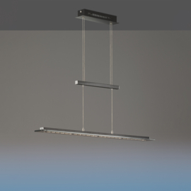 Fischer&honsel hanglamp Tenso TW led, zwart incl. pushdimmer
