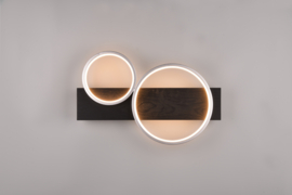 Trio lighting plafondlamp Madera led, titaan incl. switch dimmer 53 cm