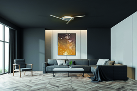 Bopp leuchten plafondlamp Dual led, mat aluminium