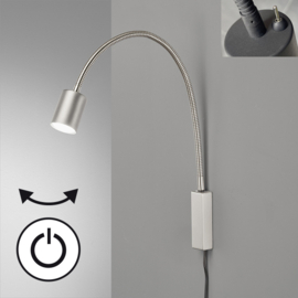 Fischer & Honsel wandlamp Flex Justi led, mat nikkel