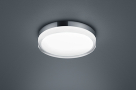 Plafondlamp Tana led,  chroom wit glas 28 cm IP44