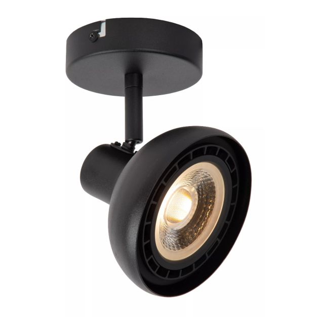 Lucide plafondspot Sensas led, 1-lichts zwart
