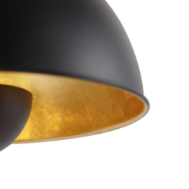 Tafellamp Magnax, zwart - goldleaf 51 cm hoog