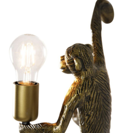 Vintage wandlamp goud - Animal Monkey
