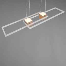 Trio lighting hanglamp Albany led, caffee incl. afstandsbediening