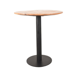 Label 51 Restauranttafel, rough mangohout | zwart metaal