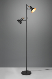 Trio lighting vloerlamp Roxie, zwart met goud