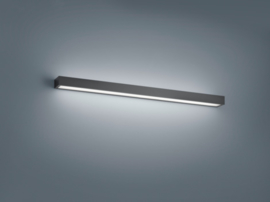 Wandlamp Theia led, mat zwart met acryl glas 90 cm