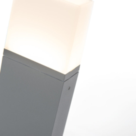Qazqa buitenlamp Malia led donker grijs  65 cm