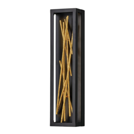 Elstead Lighting wandlamp Styx led, black met goldleaf