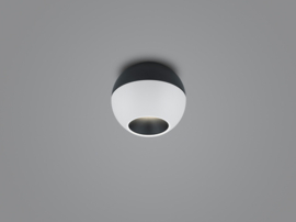 Plafondlamp Ineo led, rond zwart - mat wit