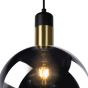 Lucide hanglamp Julius, 1-lichts rookglas 40 cm