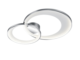 Trio lighting plafondlamp Granada led, chroom-zilver