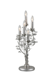 Linea Verdace tafellamp Michelangelo, 5-lichts geborsteld aluminium