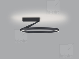 Plafondlamp Chaz led, zwart