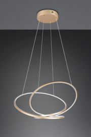 Trio lighting hanglamp Darvin led, goud incl. switch dimmer