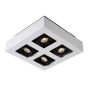 Lucide plafondspot Xirax led, 4-lichts wit