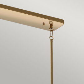 Hanglamp Kimrose, 10-lichts mat messing