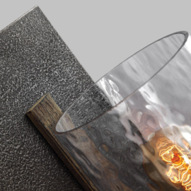 Elstead Lighting wandlamp Angelo, met smoke glas