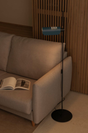 Faro vloerlamp Martinica, blauw